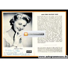 Autogramm Schauspieler | Waltraud HAAS | 1950er (Portrait SW Star-Revue)