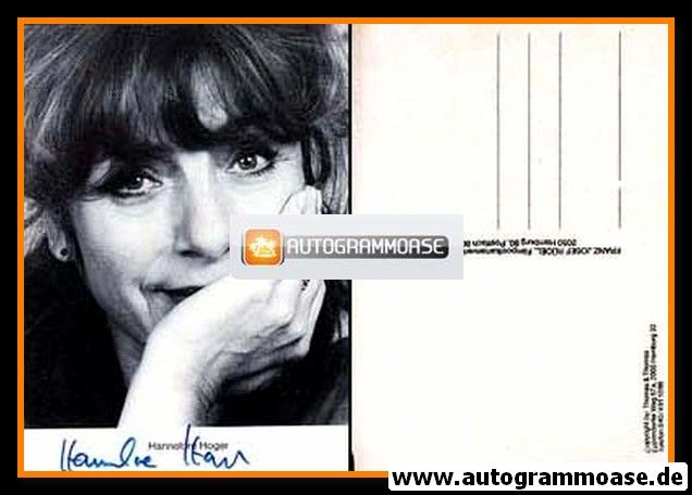 Autogramm Schauspieler | Hannelore HOGER | 1980er (Portrait SW Rüdel) Thomas