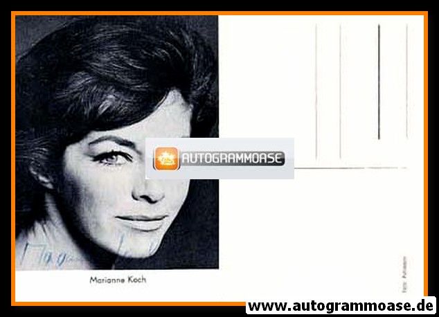 Autogramm Schauspieler | Marianne KOCH | 1970er (Portrait SW Puhlmann)