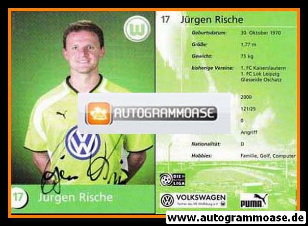 Autogramm Fussball | VfL Wolfsburg | 2000 | Jürgen RISCHE
