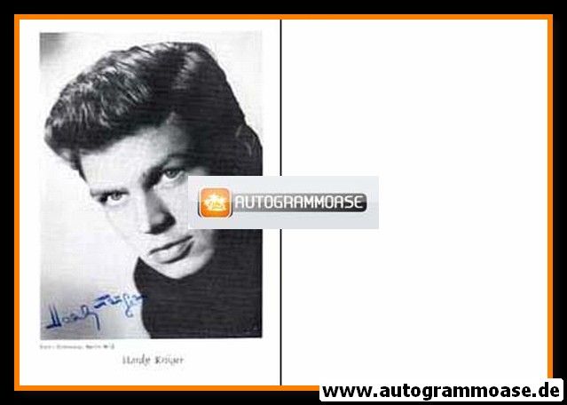Autogramm Schauspieler | Hardy KRÜGER sr. | 1950er (Portrait SW Dührkopp)