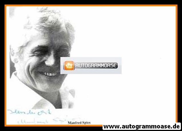 Autogramm Schauspieler | Manfred SPIES | 1980er (Portrait SW)