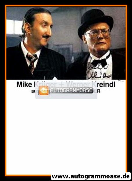 Autogramm Schauspieler | Werner KREINDL | 1985 "Die Einsteiger" mit Mike Krüger