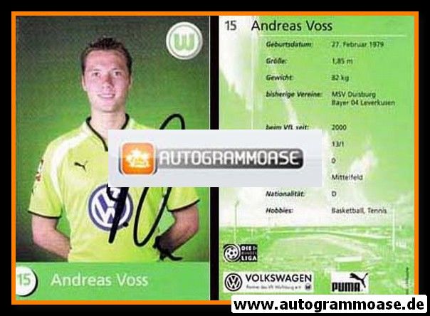Autogramm Fussball | VfL Wolfsburg | 2000 | Andreas VOSS
