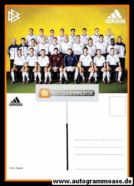 DFB  Nationalteam WM 2002   Mannschaftskarte ohne Unterschriften  300885 