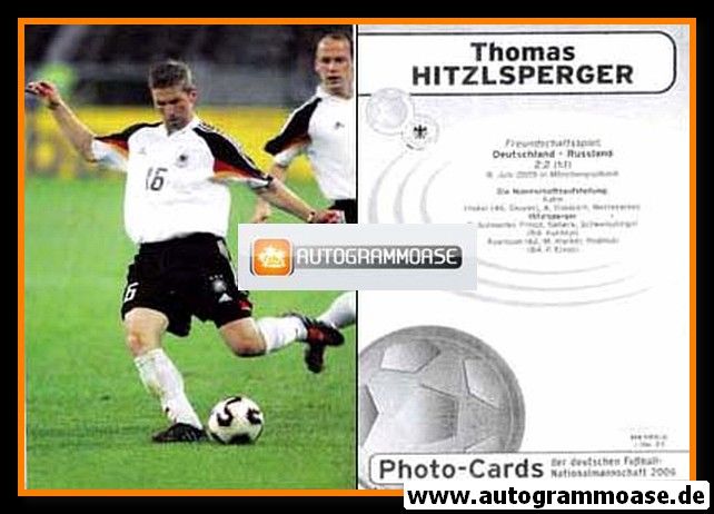 AK Fussball | DFB | 2006 Photo-Cards | Thomas HITZLSPERGER (Spielszene)