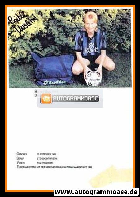 Autogramm Fussball (D) | DFB | 1989 | Britta UNSLEBER (Portrait Color)