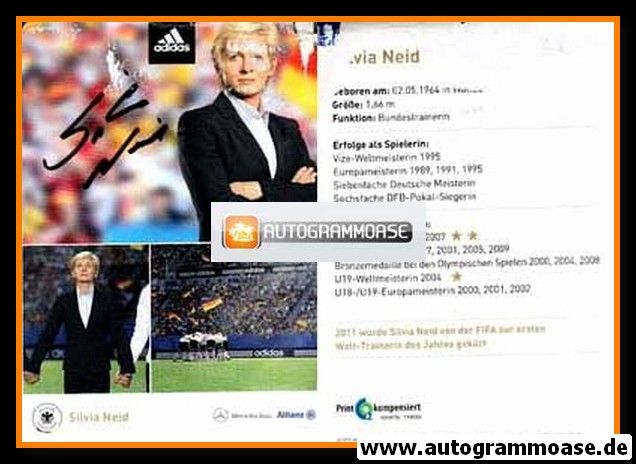 Autogramm Fussball (Damen) | DFB | 2011 Adidas | Silvia NEID _