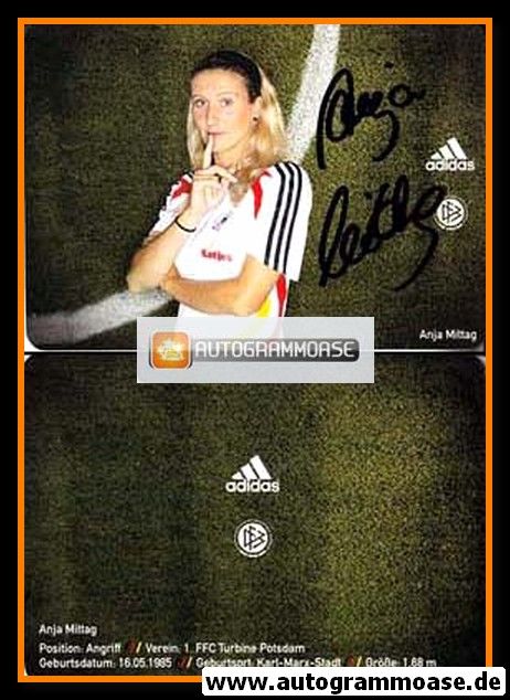 Autogramm Fussball (Damen) | DFB | 2008 Adidas | Anja MITTAG