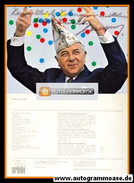 Autogramm Karneval | Ernst NEGER | 1971 "Die Wacht Am Rhein" Color