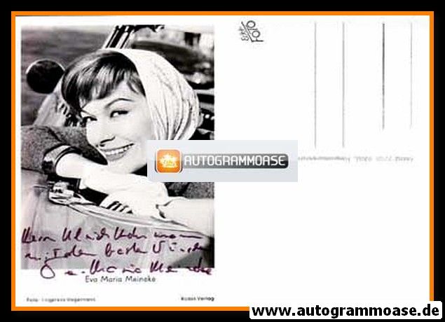 Autogramm Schauspieler | Eva Maria MEINEKE | 1970er (Portrait SW Rüdel)