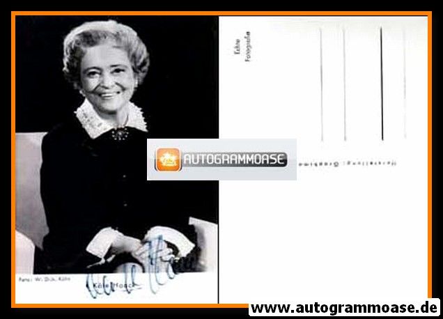 Autogramm Schauspieler | Käthe HAACK | 1960er (Portrait SW) Graphima