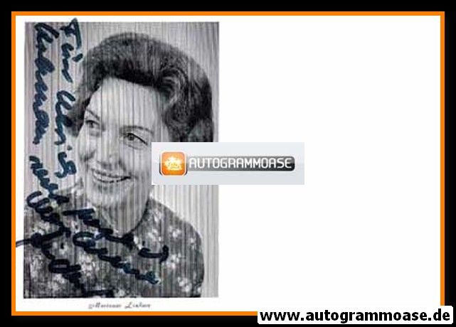 Autogramm Schauspieler | Marianne LINDNER | 1970er (Portrait SW)