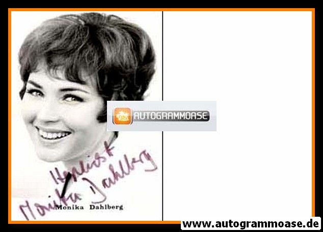 Autogramm Schauspieler | Monika DAHLBERG | 1970er (Portrait SW)