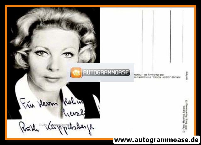 Autogramm Schauspieler | Ruth KAPPELSBERGER | 1970er (Portrait SW Rüdel)