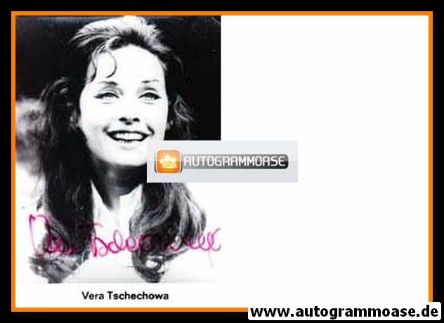 Autogramm Schauspieler | Vera TSCHECHOWA | 1960er (Portrait SW)