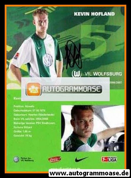 Autogramm Fussball | VfL Wolfsburg | 2006 | Kevin HOFLAND