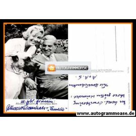 Autogramm Schauspieler | Albrecht SCHOENHALS | 1970er (Portrait SW Rüdel mit Frau)
