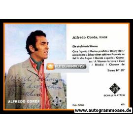 Autogramm Klassik | Alfredo CORDA | 1965 "Strahlende Stimme" (Portrait Color) Telefunken