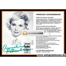 Autogramm Klassik | Anneliese ROTHENBERGER | 1970er (Portrait SW EMI) Diskografie