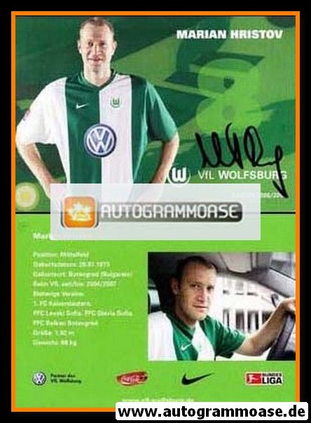 Autogramm Fussball | VfL Wolfsburg | 2006 | Marian HRISTOV