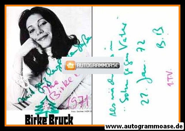 Autogramm Schauspieler | Birke BRUCK | 1960er (Portrait SW Rüdel)