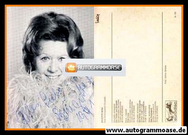 Autogramm Schauspieler | Brigitte MIRA | 1970er (Portrait SW Eurodisc) 2