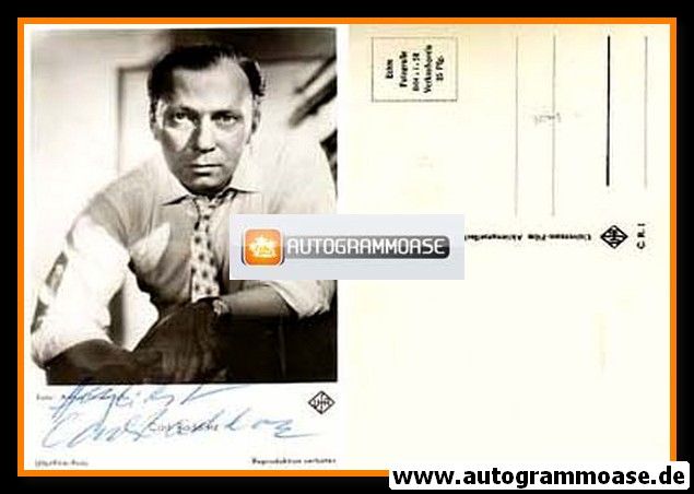 Autogramm Schauspieler | Carl RADDATZ | 1960er (Portrait SW UFA)