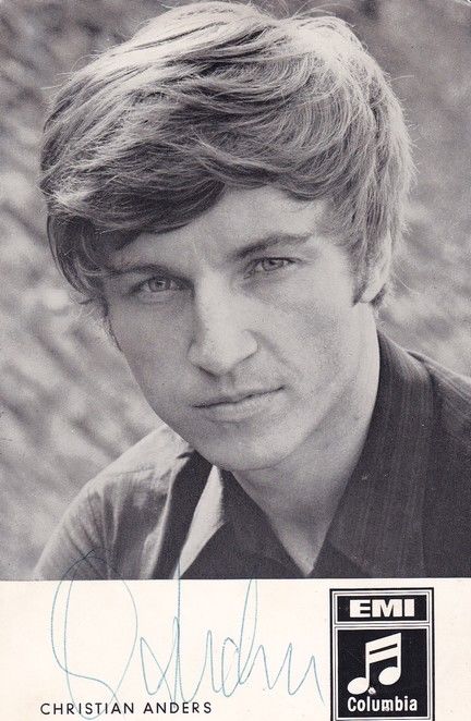 Autogramm Schlager | Christian ANDERS | 1970 "Nie Mehr Allein" (Portrait SW EMI)