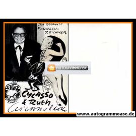 Autogramm Kunst | CYCASSO | 1970er (Portrait SW mit Ruth) 1