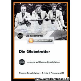 Autogramme Schlager | DIE GLOBETROTTER | 1970er (Portrait SW Resono)
