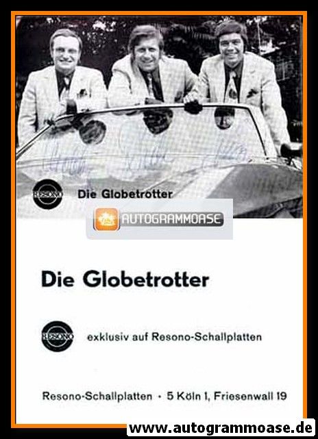 Autogramme Schlager | DIE GLOBETROTTER | 1970er (Portrait SW Resono)