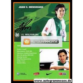 Autogramm Fussball | VfL Wolfsburg | 2006 | Juan C. MENSEGUEZ