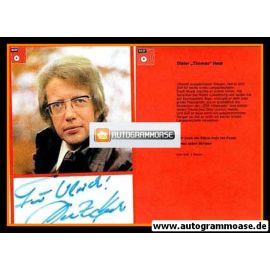 Autogramm Musik / TV | Dieter Thomas HECK | 1970 "Wirf Noch Ein Stück Holz" BASF