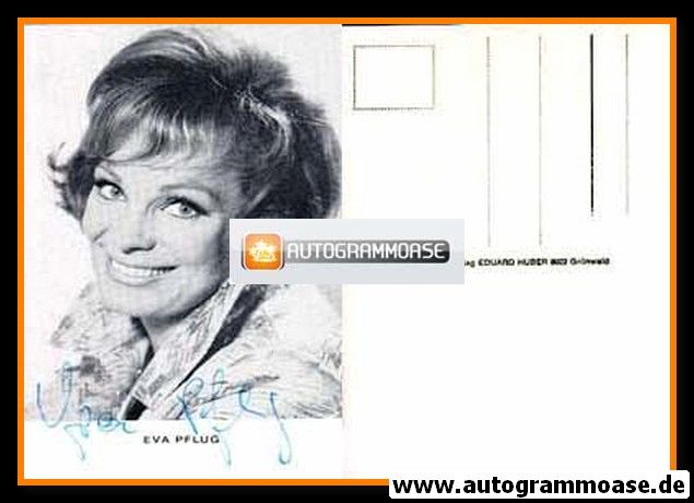 Autogramm Schauspieler | Eva PFLUG | 1970er (Portrait SW Huber)
