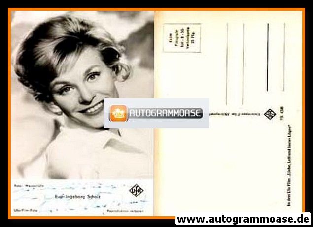 Autogramm Film | Eva-Ingeborg SCHOLZ | 1959 "Liebe, Luft Und Lauter Lügen" (UFA FK 4599)