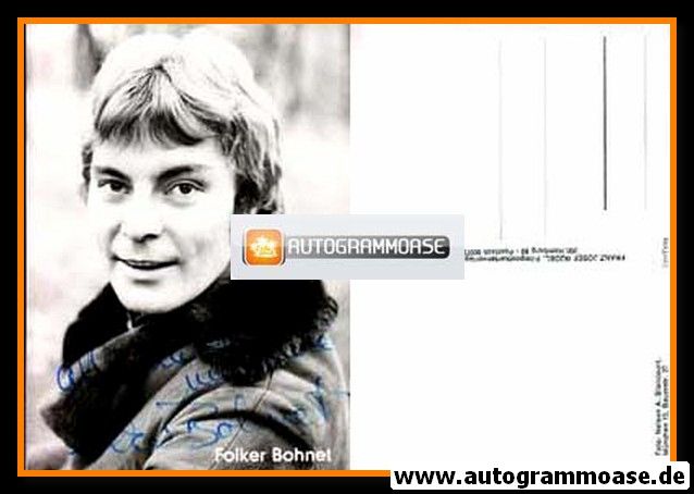 Autogramm Schauspieler | Folker BOHNET | 1970er (Portrait SW Rüdel)