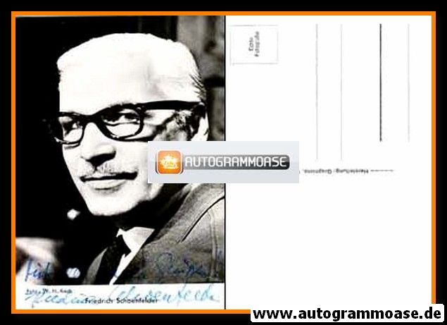 Autogramm Schauspieler | Friedrich SCHOENFELDER | 1970er (Portrait SW Graphima)