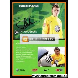 Autogramm Fussball | VfL Wolfsburg | 2006 | Patrick PLATINS