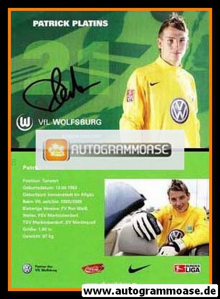 Autogramm Fussball | VfL Wolfsburg | 2006 | Patrick PLATINS