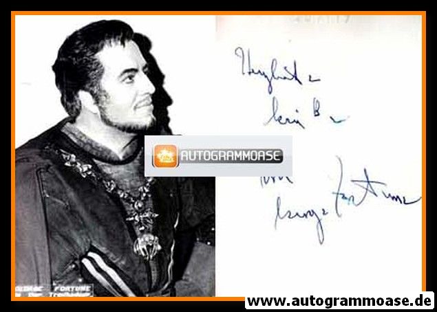 Autogramm Klassik (USA) | George FORTUNE | 1950er "Der Troubadour" (Portrait SW)