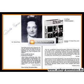 Autogramm Literatur | Gisela BONN | 1970er "Afrika"