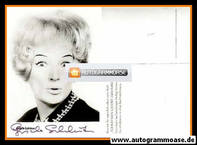 Autogramm Schauspieler | Gisela SCHLÜTER | 1968 (Portrait SW Buch)