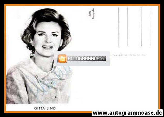 Autogramm Schlager | Gitta LIND | 1960er (Portrait SW Graphima)