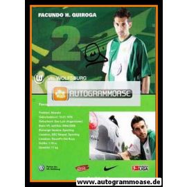 Autogramm Fussball | VfL Wolfsburg | 2006 | Facundo H. QUIROGA