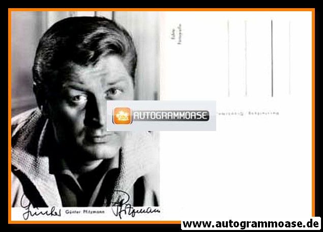 Autogramm Schauspieler | Günter PFITZMANN | 1960er (Portrait SW Graphima)