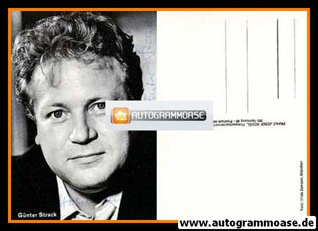 Autogramm Schauspieler | Günter STRACK | 1970er (Portrait SW Rüdel)
