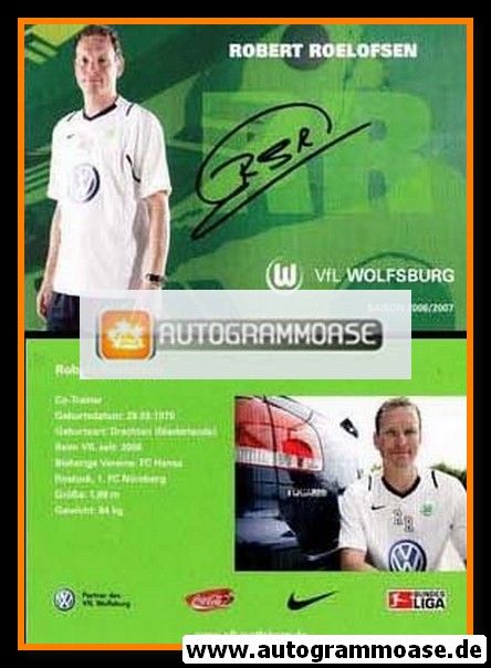 Autogramm Fussball | VfL Wolfsburg | 2006 | Robert ROELOFSEN