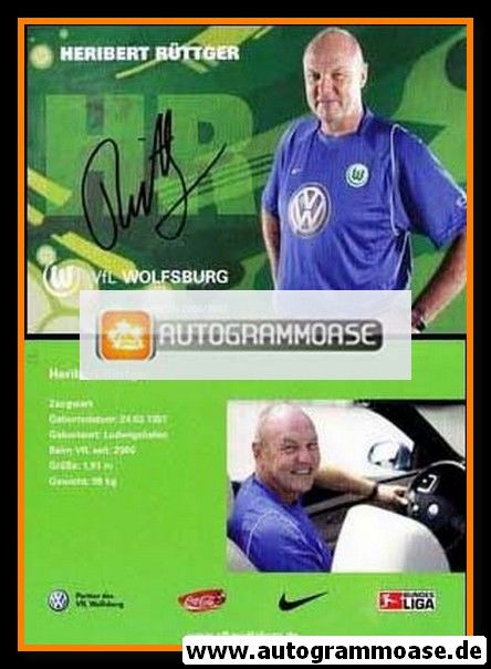 Autogramm Fussball | VfL Wolfsburg | 2006 | Heribert RÜTTGER
