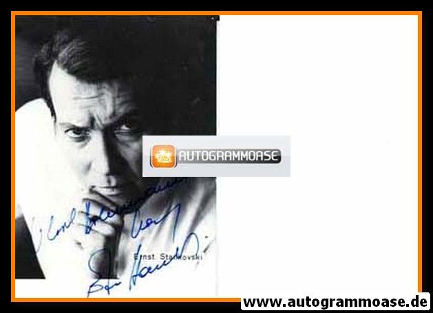 Autogramm Schauspieler | Ernst STANKOVSKI | 1970er (Portrait SW)